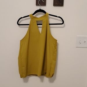 Chartreuse Halter Top